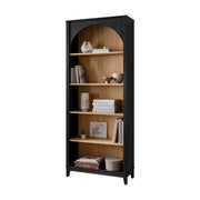 Pending - Modubox Bookcase Ark 78" Arched Bookcase in Black Oak