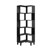 Pending - Modubox Bookcase Black Oak Nordik 71.5" L-Shaped Corner Bookcase - Available in 3 Colours
