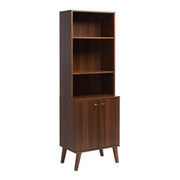 Pending - Modubox Bookcase Milo Mid-Century Modern Tall Bookcase with Adjustable Shelves - Available in 3 Colours