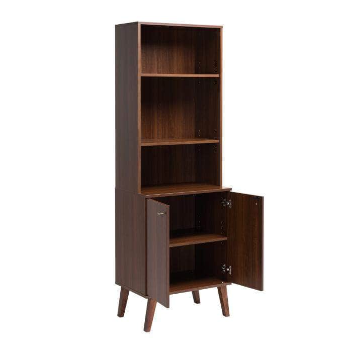 Pending - Modubox Bookcase Milo Mid-Century Modern Tall Bookcase with Adjustable Shelves - Available in 3 Colours