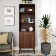 Pending - Modubox Bookcase Milo Mid-Century Modern Tall Bookcase with Adjustable Shelves - Available in 3 Colours