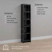 Pending - Modubox Bookcase Moda 80" Bookcase - Available in 3 Colours