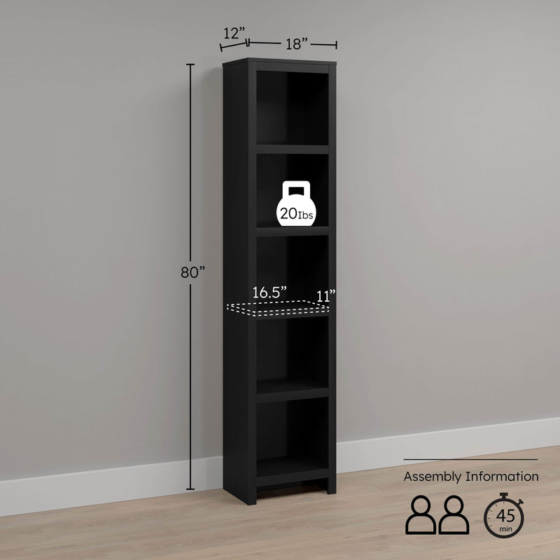 Pending - Modubox Bookcase Moda 80" Bookcase - Available in 3 Colours