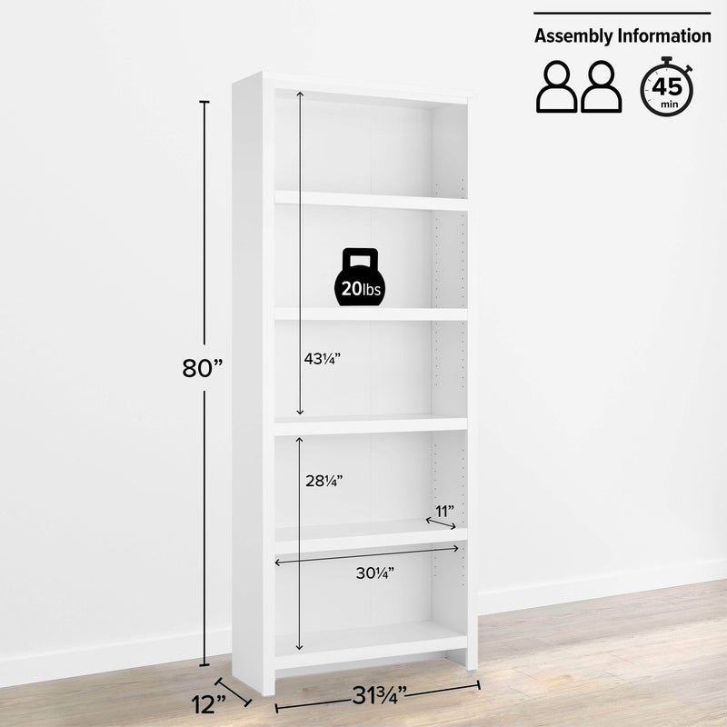 Pending - Modubox Bookcase Moda 80" Bookcase - Available in 3 Colours