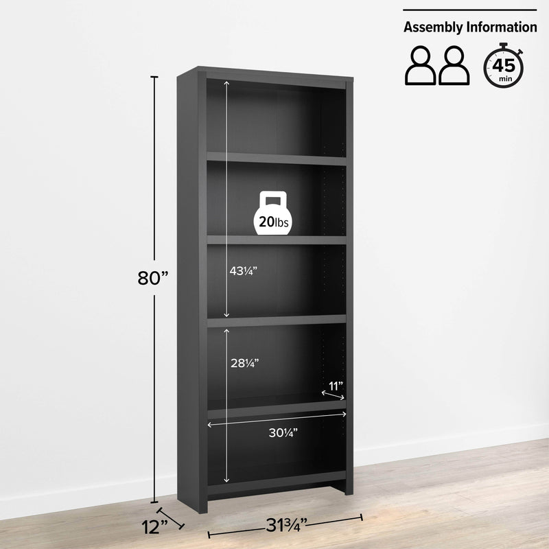 Pending - Modubox Bookcase Moda 80" Bookcase - Available in 3 Colours