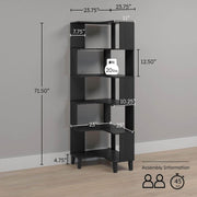 Pending - Modubox Bookcase Nordik 71.5" L-Shaped Corner Bookcase - Available in 3 Colours