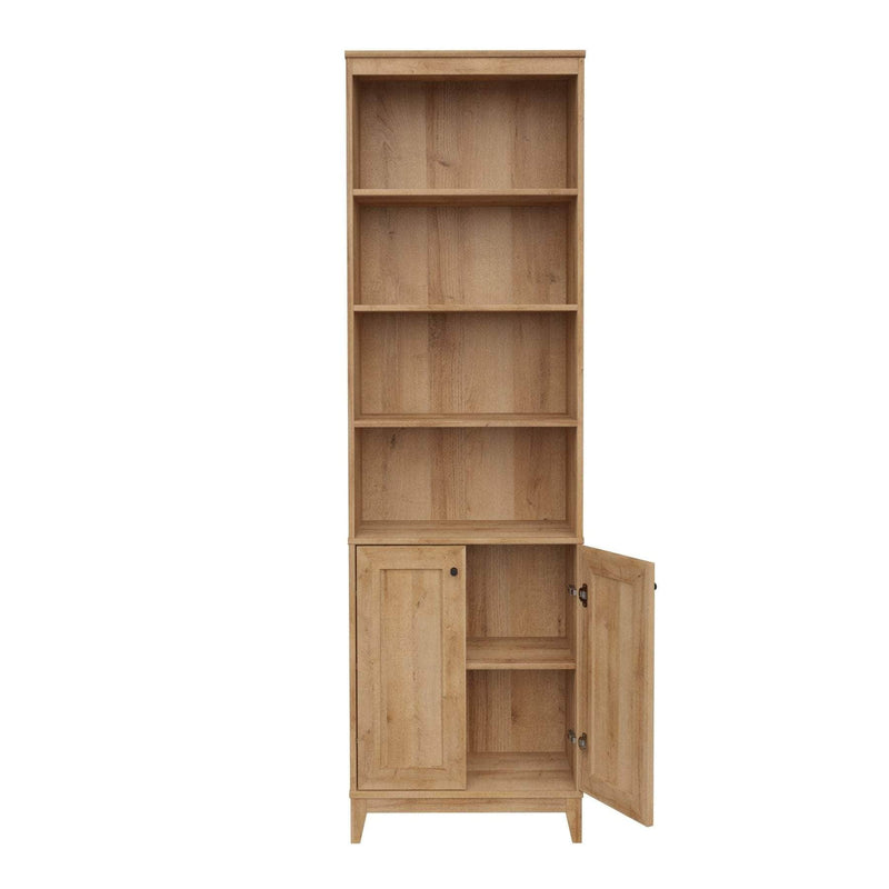 Pending - Modubox Bookcase Oak Yaletown 79.5" Bookcase - Available in 2 Colours