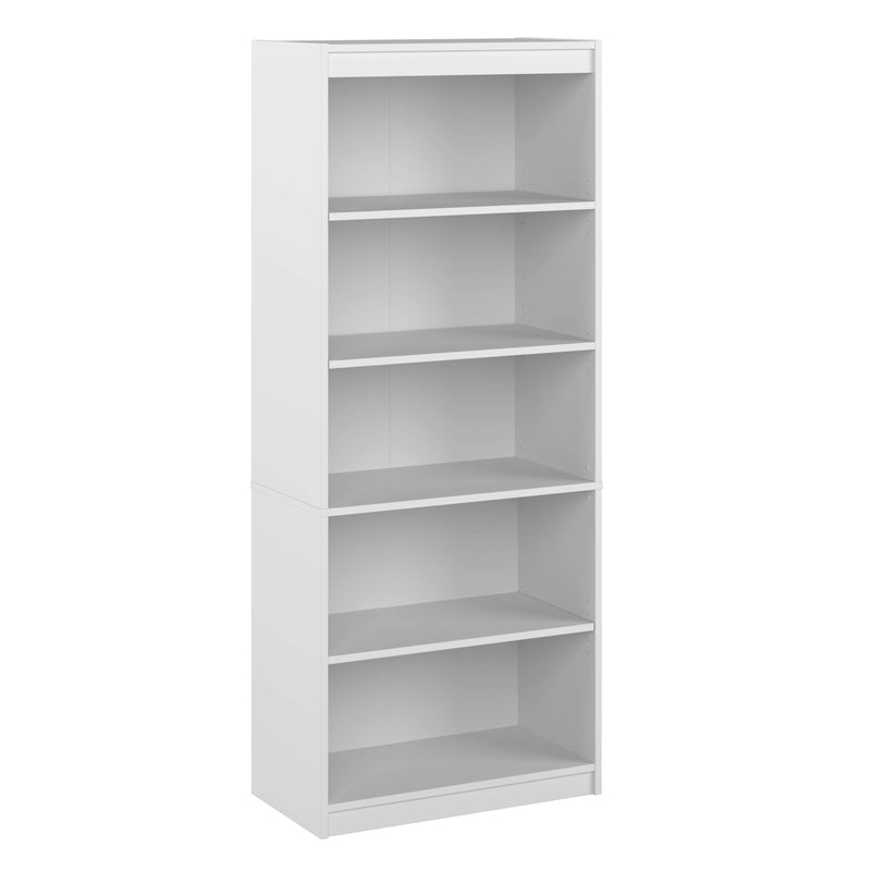 Pending - Modubox Bookcase Pure White Universel 30W Standard 5 Shelf Bookcase - Available in 4 Colours