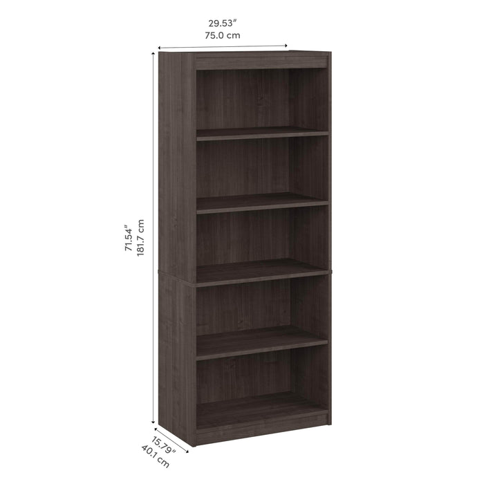 Pending - Modubox Bookcase Ridgeley 30W 5 Shelf Bookcase - Available in 3 Colours