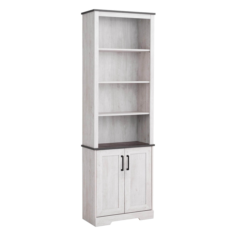 Pending - Modubox Bookcase Rustic Ridge 79.75" Bookcase in Washed White