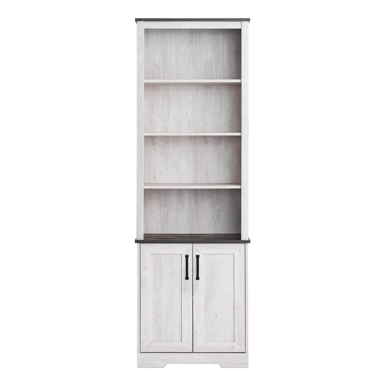 Pending - Modubox Bookcase Rustic Ridge 79.75" Bookcase in Washed White