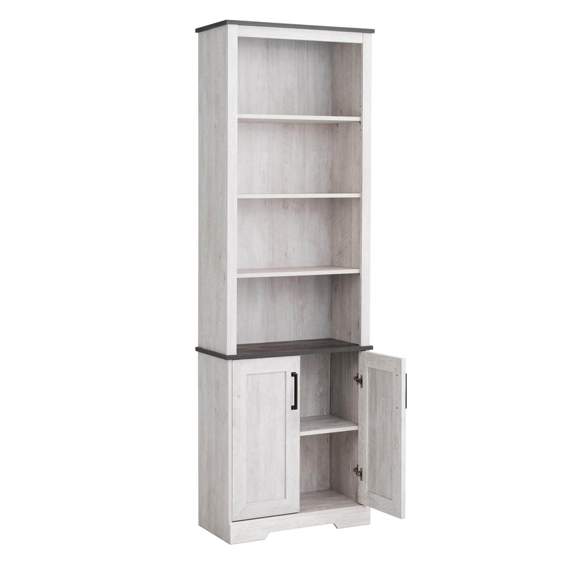 Pending - Modubox Bookcase Rustic Ridge 79.75" Bookcase in Washed White