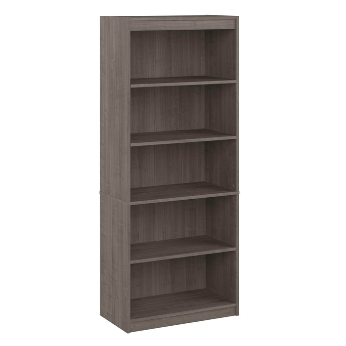 Pending - Modubox Bookcase Silver Maple Ridgeley 30W 5 Shelf Bookcase - Available in 3 Colours