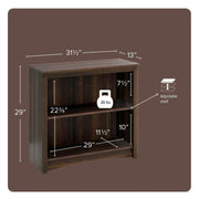 Pending - Modubox Bookcase Sonoma 29" 2-Shelf Bookcase - Available in 2 Colours