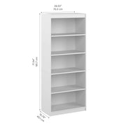 Pending - Modubox Bookcase Universel 30W Standard 5 Shelf Bookcase - Available in 4 Colours