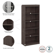 Pending - Modubox Bookcase Universel 30W Standard 5 Shelf Bookcase - Available in 4 Colours