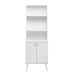 Pending - Modubox Bookcase White Milo Mid-Century Modern Tall Bookcase with Adjustable Shelves - Available in 3 Colours