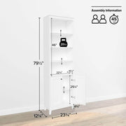 Pending - Modubox Bookcase Yaletown 79.5" Bookcase - Available in 2 Colours