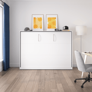 Pending - Modubox Claremont 80"W Full Horizontal Murphy Bed - Available in 2 Colours