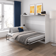 Pending - Modubox Claremont 80"W Full Horizontal Murphy Bed - Available in 2 Colours