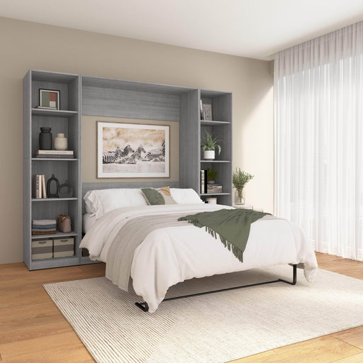 Pending - Modubox Claremont Full Murphy Bed with Closet Organizers (99W) - Available in 3 Colours