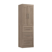 Pending - Modubox Closet Organizer Ash Grey Pur 25W Wardrobe with Drawers - Available in 7 Colours