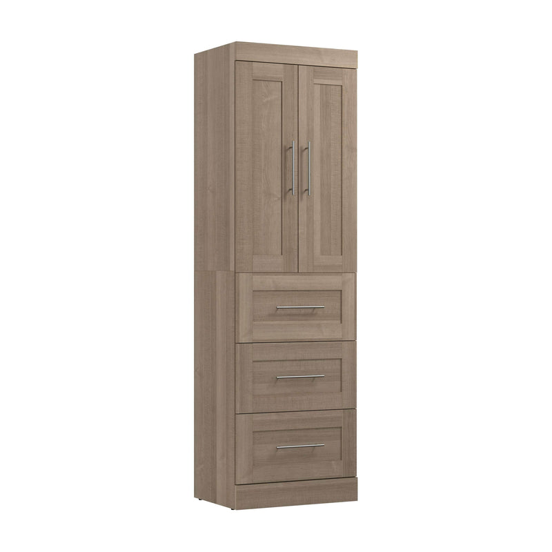 Pending - Modubox Closet Organizer Ash Grey Pur 25W Wardrobe with Drawers - Available in 7 Colours
