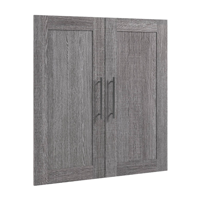 Pending - Modubox Closet Organizer Bark Grey Pur 2 Door Set For Pur 36W Closet Organizer - Available in 5 Colours