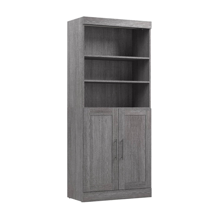 Pending - Modubox Closet Organizer Bark Grey Pur 36W Closet Organizer with Doors - Available in 5 Colours