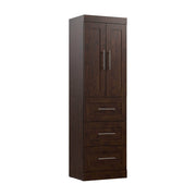 Pending - Modubox Closet Organizer Chocolate Pur 25W Wardrobe with Drawers - Available in 7 Colours