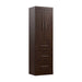 Pending - Modubox Closet Organizer Chocolate Pur 25W Wardrobe with Drawers - Available in 7 Colours