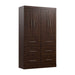Pending - Modubox Closet Organizer Chocolate Pur 50W Closet Organization System with Drawers - Available in 7 Colours
