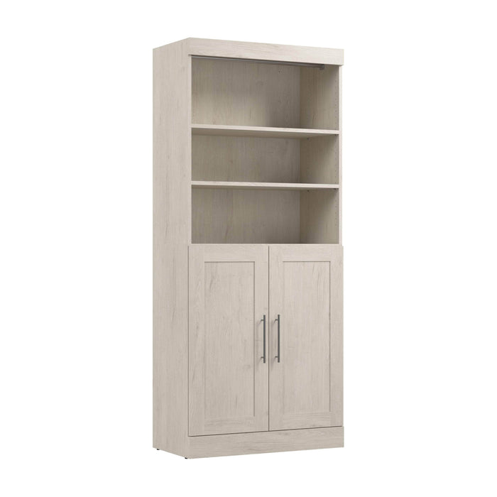 Pending - Modubox Closet Organizer Linen White Oak Pur 36W Closet Organizer with Doors - Available in 5 Colours