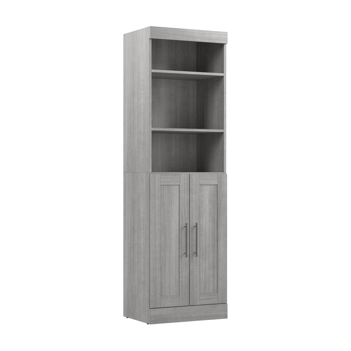 Pending - Modubox Closet Organizer Platinum Grey Pur 25W Closet Organizer with Doors - Available in 7 Colours