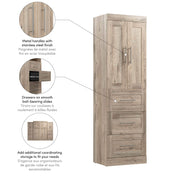 Pending - Modubox Closet Organizer Pur 25W Wardrobe with Drawers - Available in 7 Colours