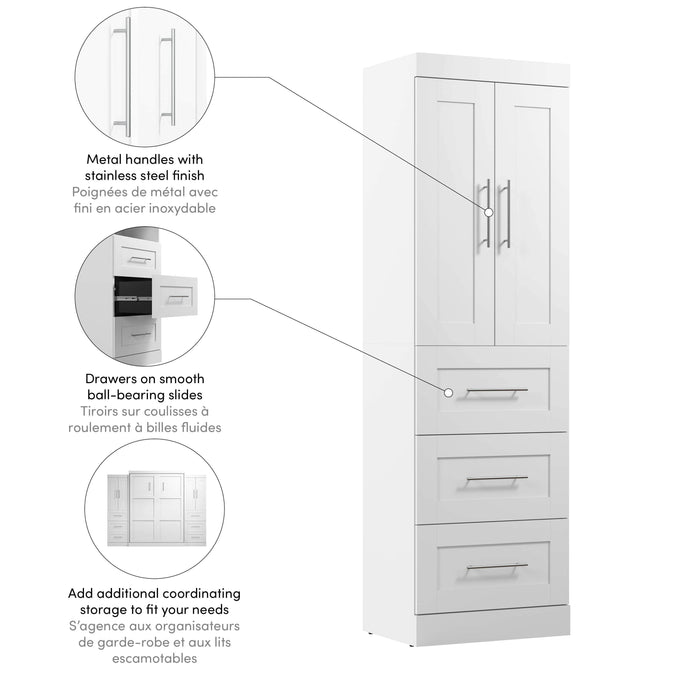 Pending - Modubox Closet Organizer Pur 25W Wardrobe with Drawers - Available in 7 Colours