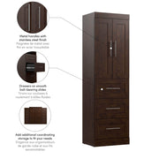 Pending - Modubox Closet Organizer Pur 25W Wardrobe with Drawers - Available in 7 Colours