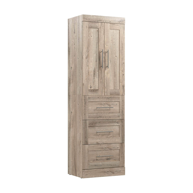 Pending - Modubox Closet Organizer Rustic Brown Pur 25W Wardrobe with Drawers - Available in 7 Colours