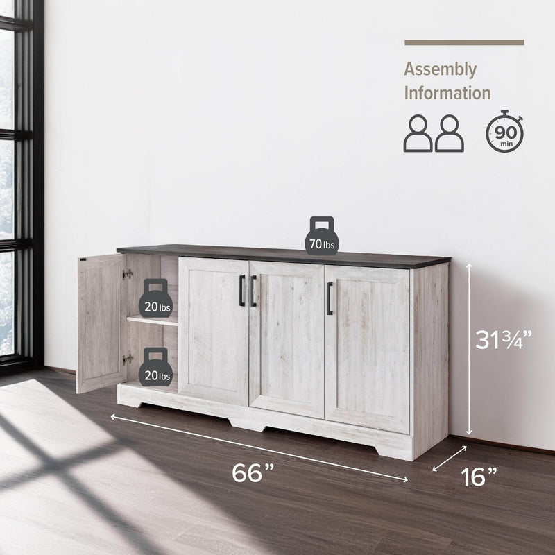 Pending - Modubox Console Rustic Ridge 66" 4-Door Console