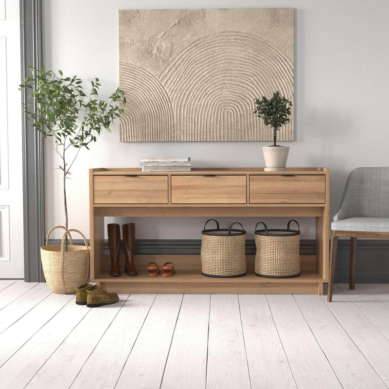 Pending - Modubox Console Table Oak Simply Modern 60.25" Console - Available in 3 Colours