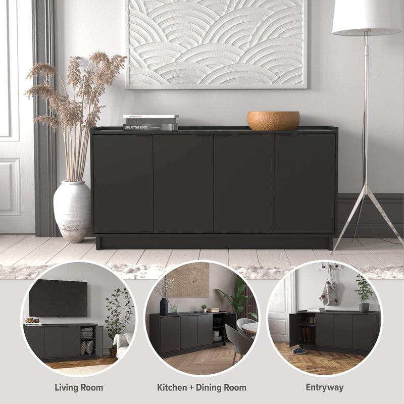 Pending - Modubox Console Table Simply Modern 4-Door Console - Available in 3 Colours