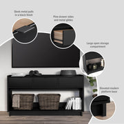 Pending - Modubox Console Table Simply Modern 60.25" Console - Available in 3 Colours