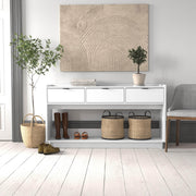 Pending - Modubox Console Table White Simply Modern 60.25" Console - Available in 3 Colours