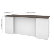 Pending - Modubox Desk Norma 71W Desk Shell - Available in 2 Colours