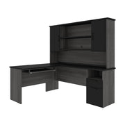 Pending - Modubox Desk Norma 71W L-Shaped Desk with Hutch - Available in 2 Colours