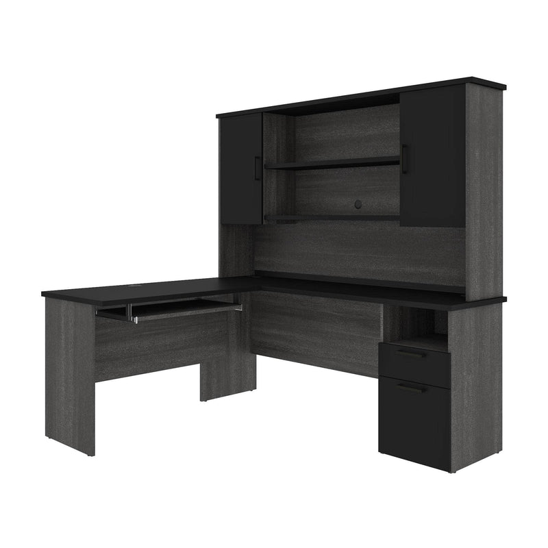 Pending - Modubox Desk Norma 71W L-Shaped Desk with Hutch - Available in 2 Colours