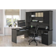 Pending - Modubox Desk Norma 71W L-Shaped Desk with Hutch - Available in 2 Colours