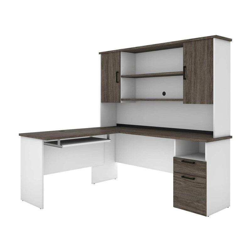 Pending - Modubox Desk Norma 71W L-Shaped Desk with Hutch - Available in 2 Colours