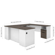 Pending - Modubox Desk Norma 71W U Or L-Shaped Desk - Available in 2 Colours