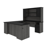 Pending - Modubox Desk Norma 71W U Or L-Shaped Executive Desk with Hutch - Available in 2 Colours